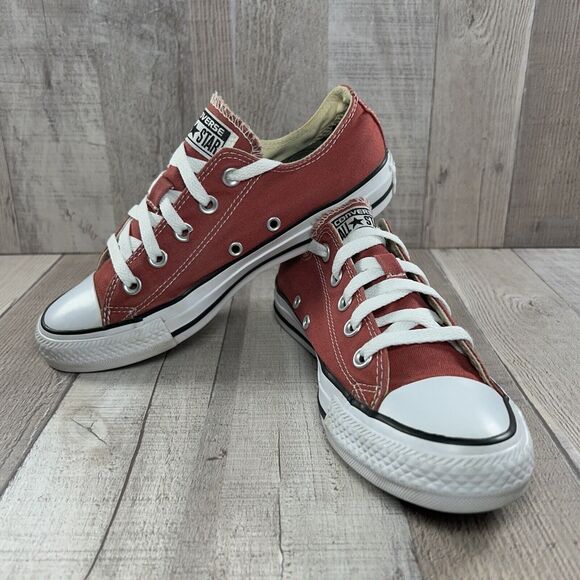 Converse Womens Chuck Taylor All Star Ox Sneaker Shoe Canvas Cinnabar Red Size 6 - Picture 2 of 16
